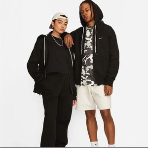 Nike Solo Swoosh black zip up hoodie size Large